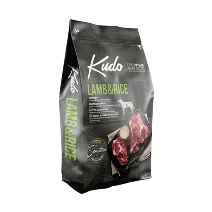 Kudo Lamb - Rice Medium Maxi Adult sausas maistas vidutinių ir didelių veislių šunims, 12 kg
