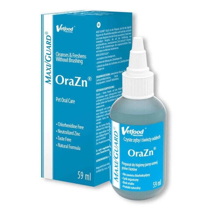 Vetfood MAXI/GUARD OraZn preparatas kasdienei burnos higienai, 59 ml