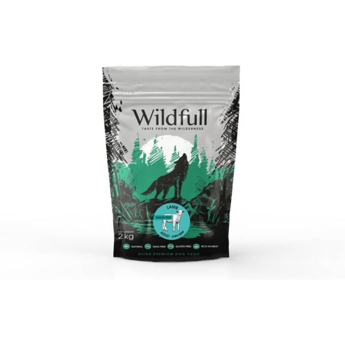 Wildfull Dog Lamb Mini sausas maistas mažų veislių šunims, 2 kg