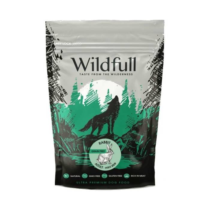 Wildfull Dog Rabbit Mini sausas maistas mažų veislių šunims, 2 kg