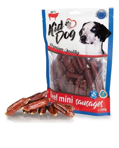 Kiddog Mini dešrelės su jautiena šunims, 250 g