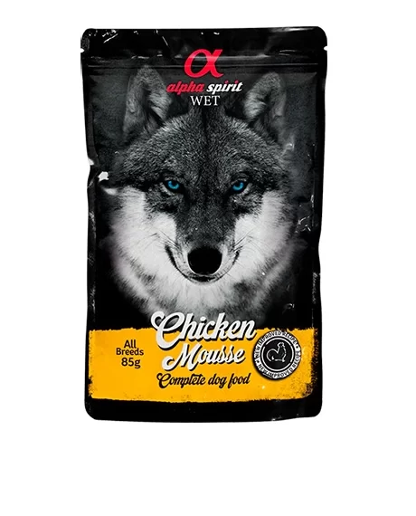 Alpha Spirit Wet putėsiai šunims su vištiena, 6x85 g