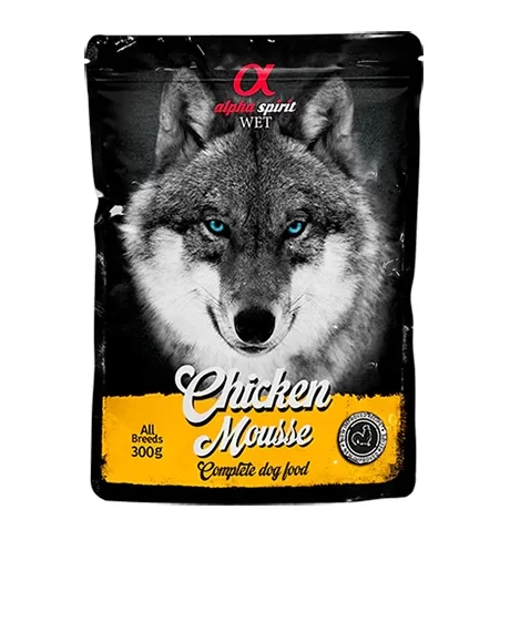 Alpha Spirit Wet putėsiai šunims su vištiena, 6x300 g