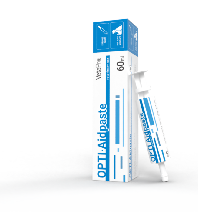 VetaPro Opti Aid pasta padedanti atsistatyti šunims ar katėms, kuriems trūksta vitaminų, 60 ml