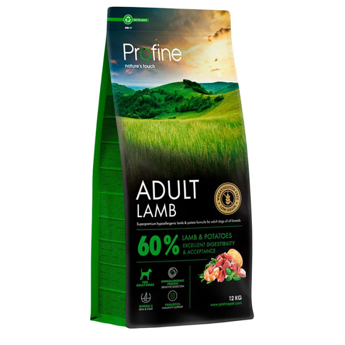 Profine Adult Lamb sausas maistas šunims, 12 kg