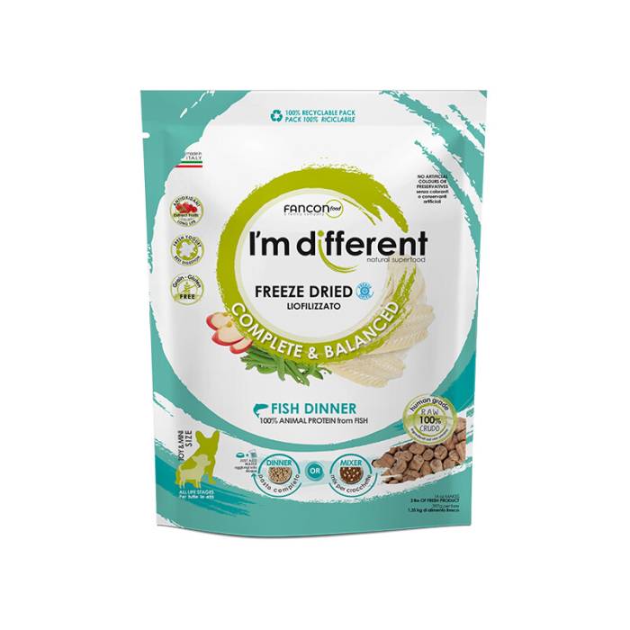 I'm Different Fish Dinner liofilizuotas maistas šunims, 397 g
