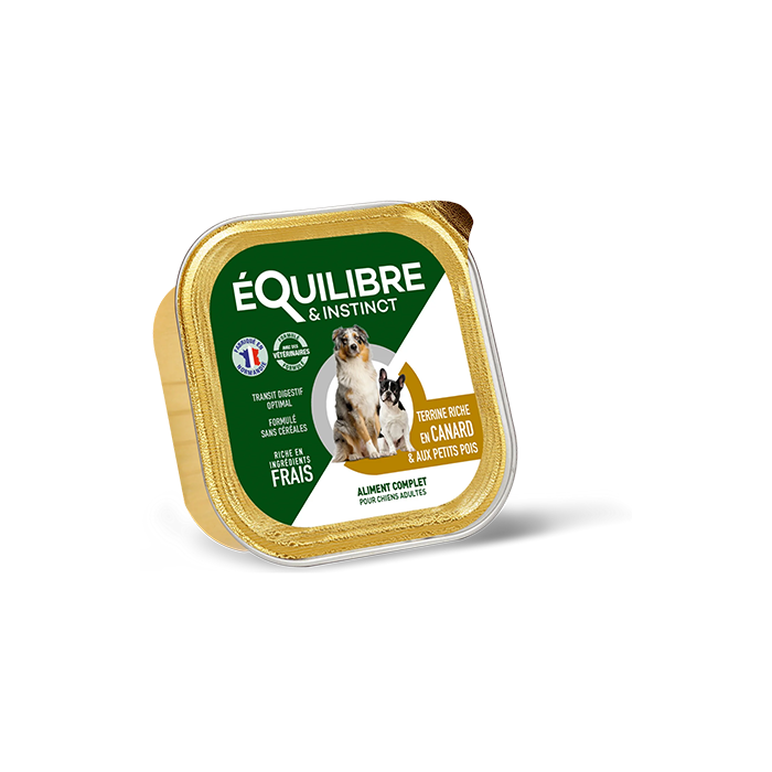Equilibre Dog Canard paštetas šunims su antiena, 300 g