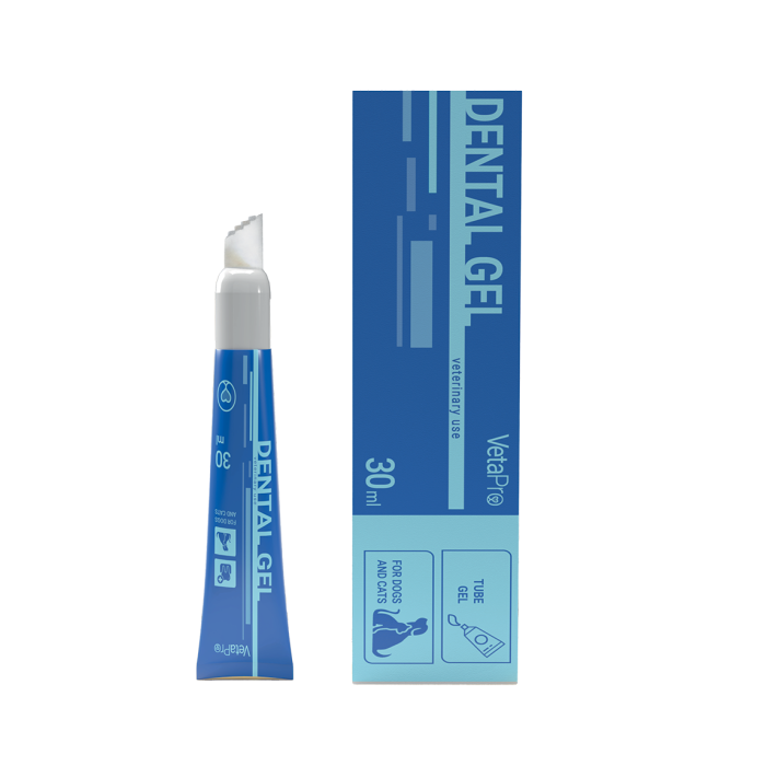 VetaPro Dental Gel giliai valantis dantų gelis šunims ir katėms, 30 ml