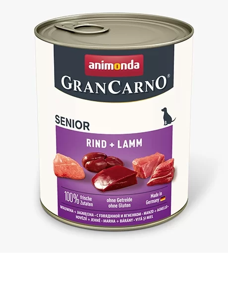 Animonda GranCarno Senior konservai šunims su jautiena ir ėriena, 800 g
