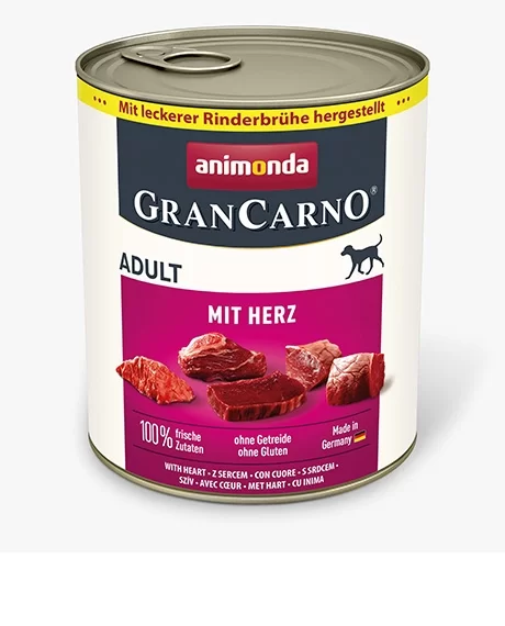Animonda GranCarno Adult konservai šunims su širdelėmis, 800 g