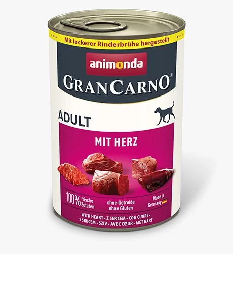 Animonda GranCarno Adult konservai šunims su širdelėmis, 400 g
