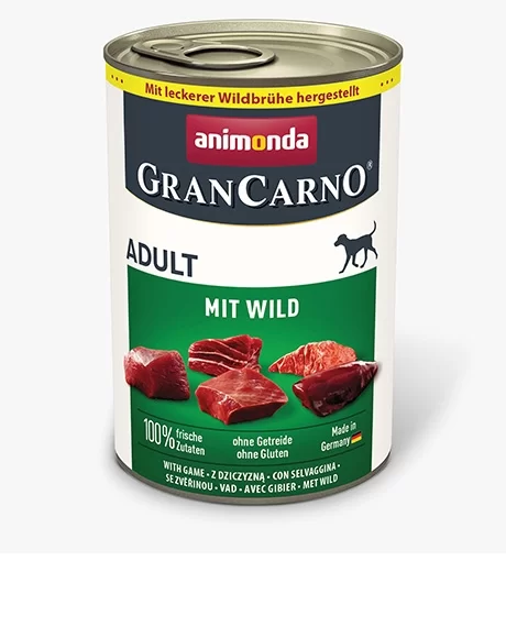 Animonda GranCarno Adult konservai šunims su žvėriena, 400 g