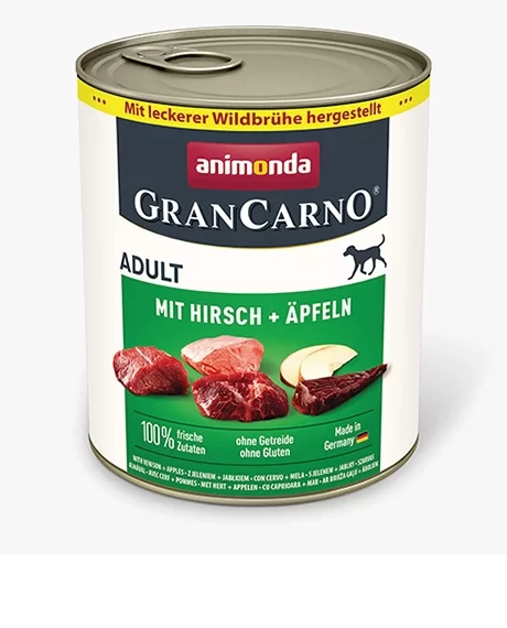 Animonda GranCarno Adult konservai šunims su elniena ir obuoliais, 800 g
