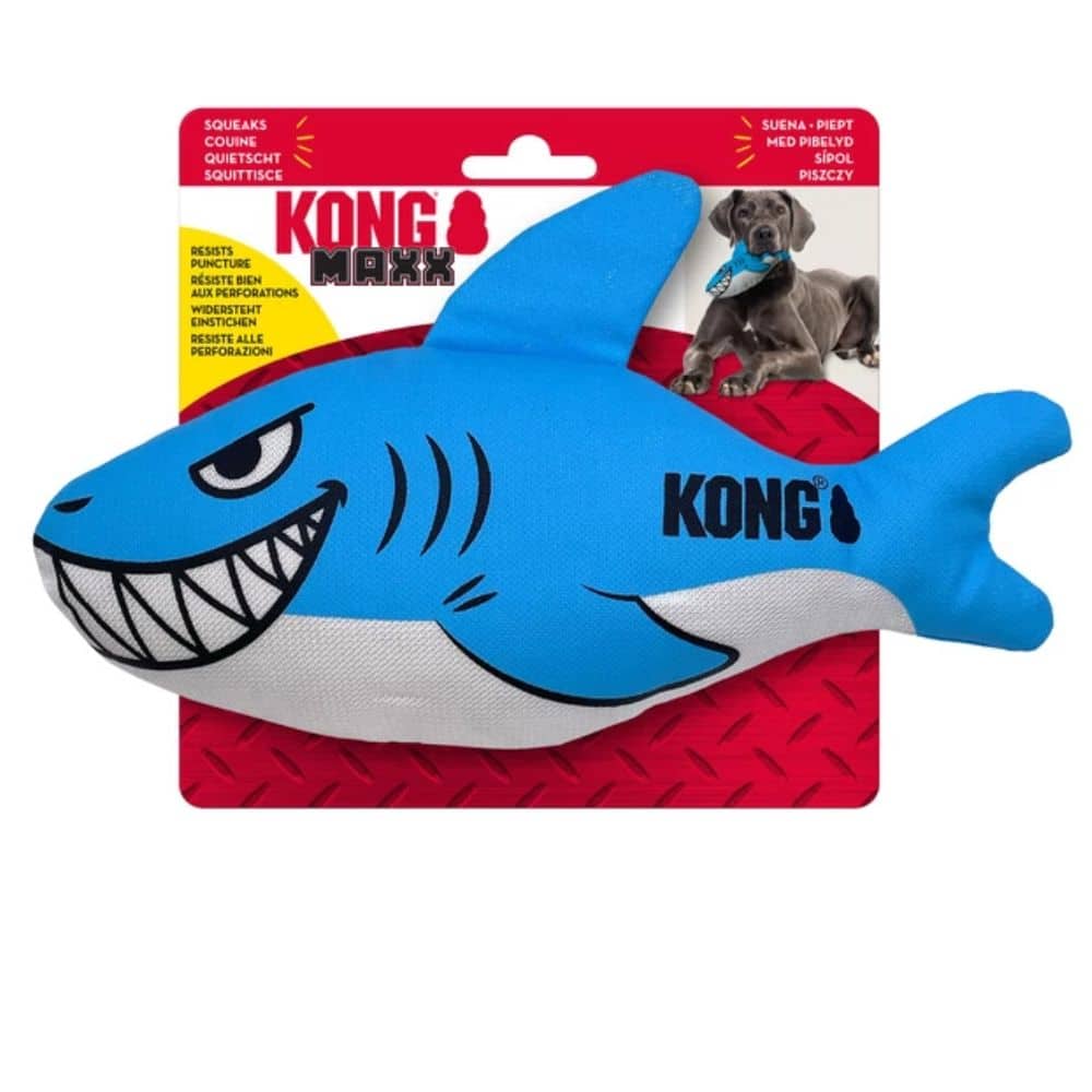 KONG Maxx Shark patvarus pliušinis žaislas šunims