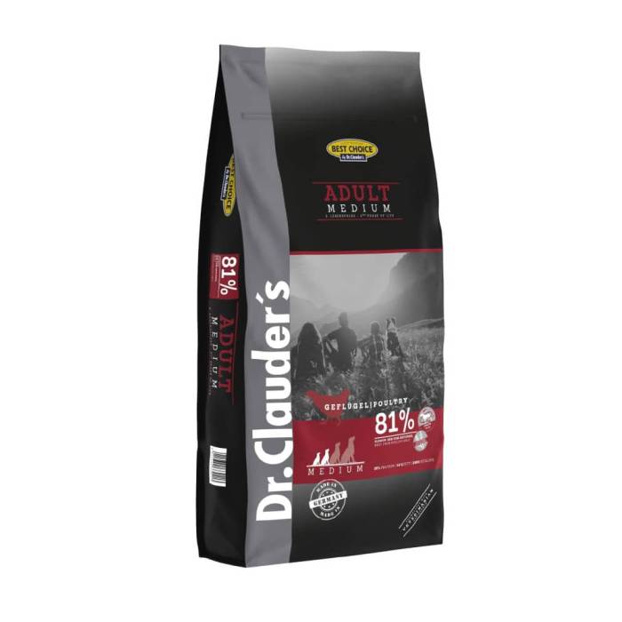 Dr. Clauder's Adult Medium sausas maistas suaugusiems mažų ir vidutinių veislių šunims, 20 kg