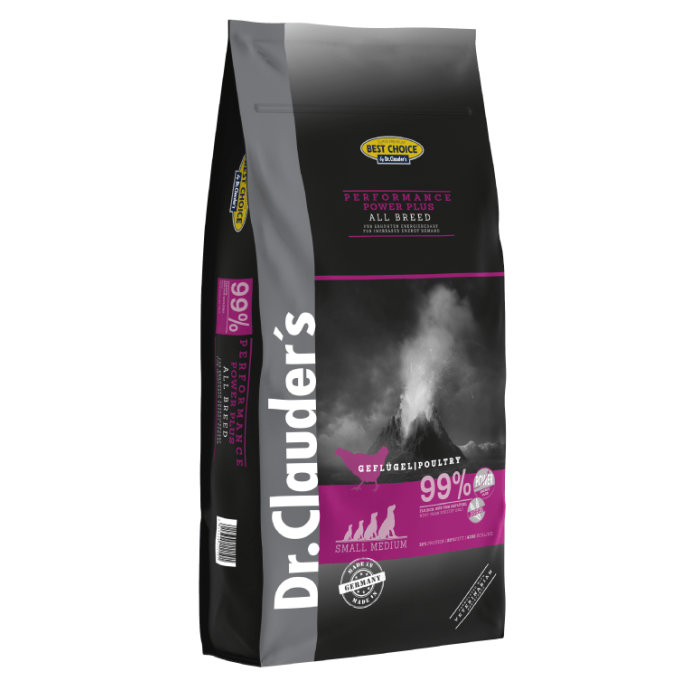 Dr. Clauder's Performance Power Plus sausas maistas aktyviems, tarnybiniams šunims, 20 kg