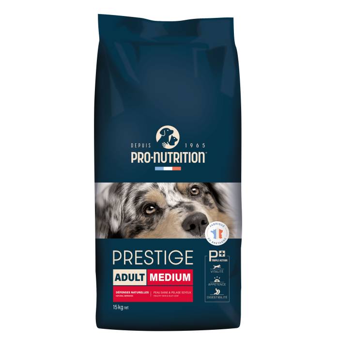 Pro Nutrition Prestige Adult Medium sausas maistas vidutinių veislių suaugusiems šunims, 15 kg