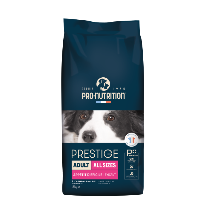 Pro Nutrition Prestige Adult All Sizes Exigent sausas maistas išrankaus apetito šunims, 12 kg