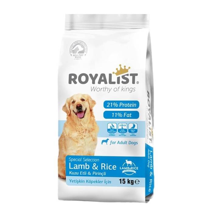 Royalist Adult Dog Lamb - Rice sausas maistas suaugusiems šunims, 15 kg