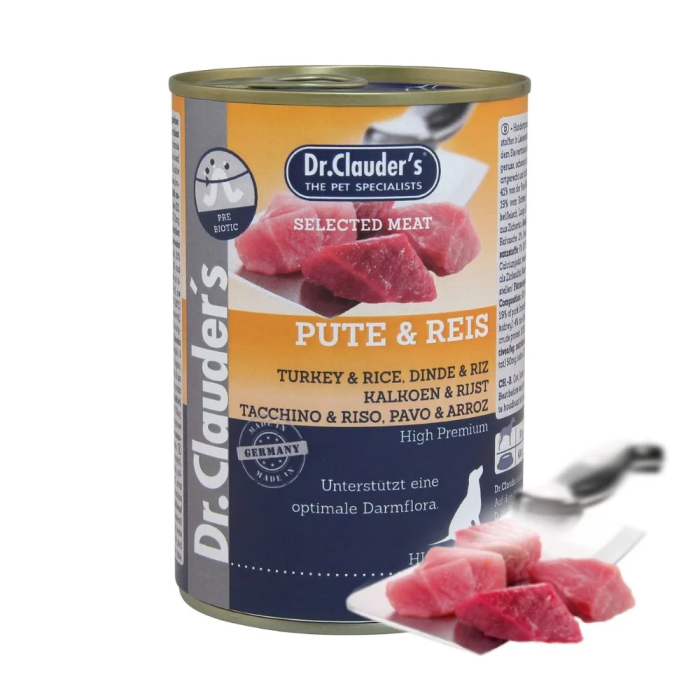Dr. Clauder's Turkey - Rice šlapias maistas šunims, 800 g