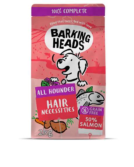 Barking Heads Hair Necessities Salmon maistas šunims su lašiša, 2 kg
