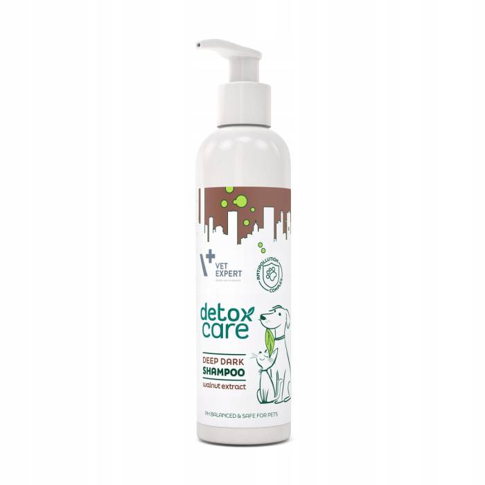 VetExpert Detox Care Deep Dark šampūnas tamsiam kailiui, 250 ml