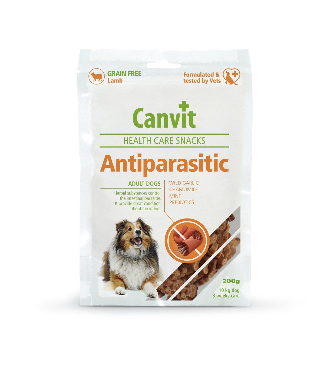 Canvit Antiparasitic - funkcinis skanėstas šunims nuo žarnyno parazitų, 200g