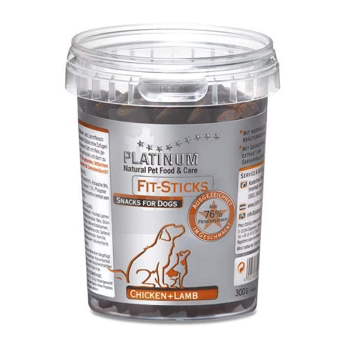 PLATINUM Fit-sticks - skanėstas šunims su vištiena ir ėriena 300 gr