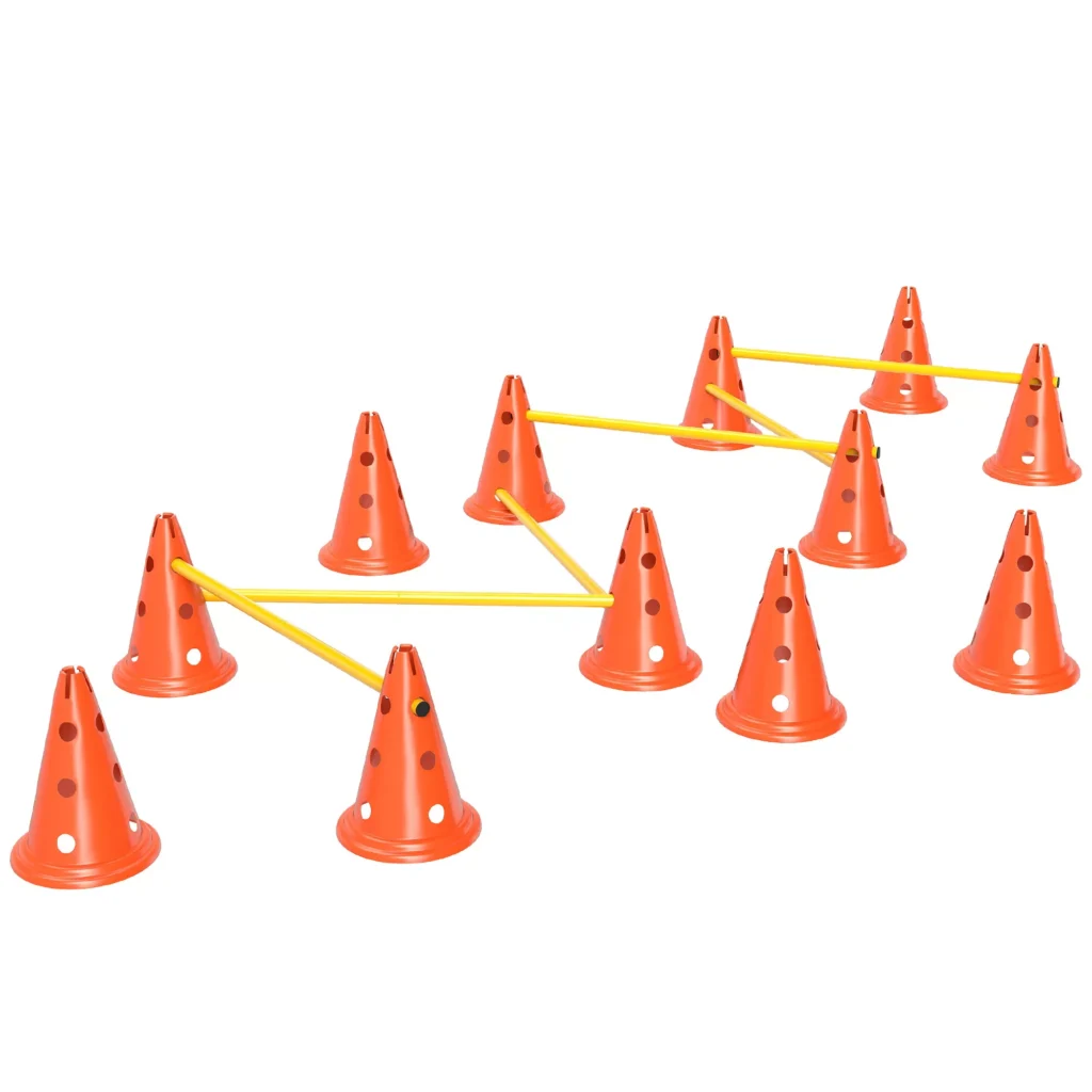 Agility rinkinys šunims, 6 dalių agility įranga šunims mokyti