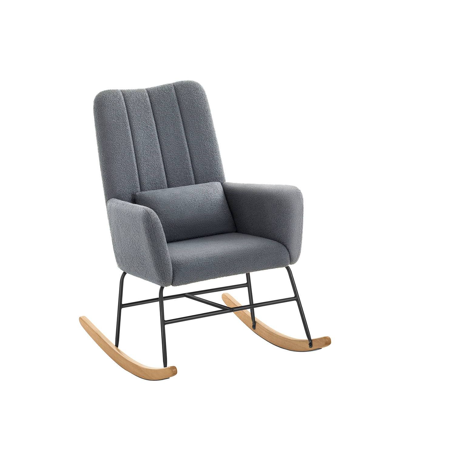 Supamas krėslas Fotelis su porankiais | 160 kg | 89,5 x 67,5 x 106 cm | Pilka