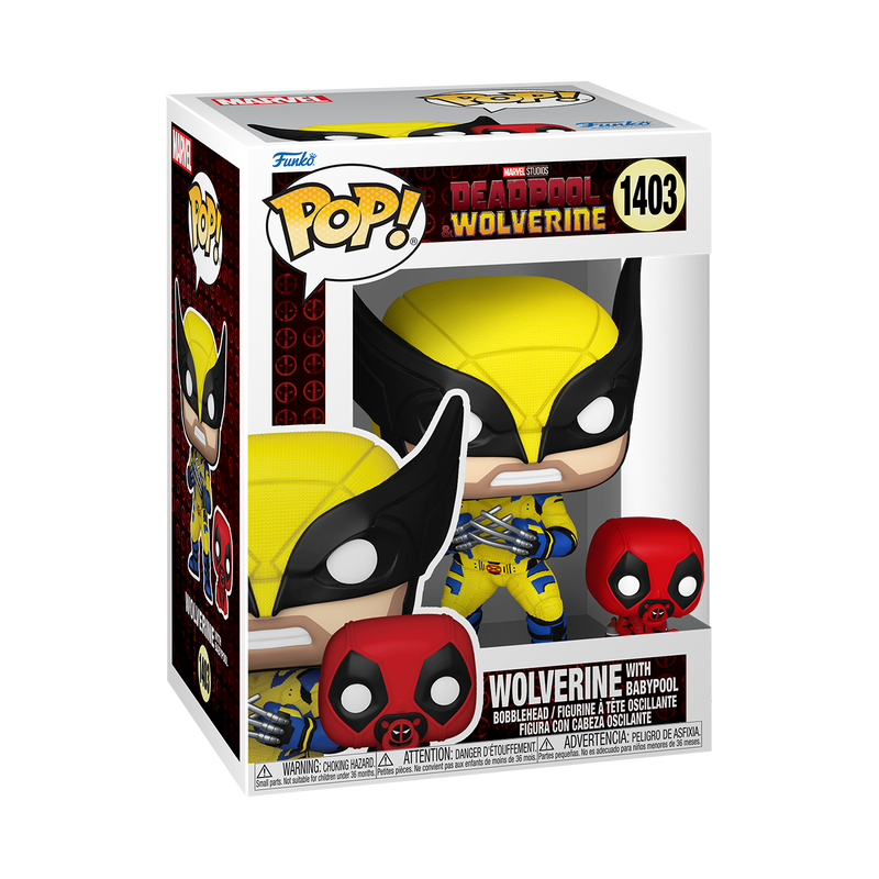 FUNKO POP! Vinyl Figure: Marvel: Deadpool & Wolverine - Wolverine w/ Babypool, 82382F