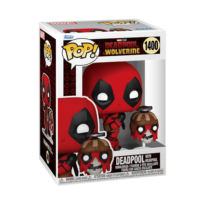 FUNKO POP! Vinilinė figūrėlė: Marvel: Deadpool & Wolverine - Deadpool & Headpool