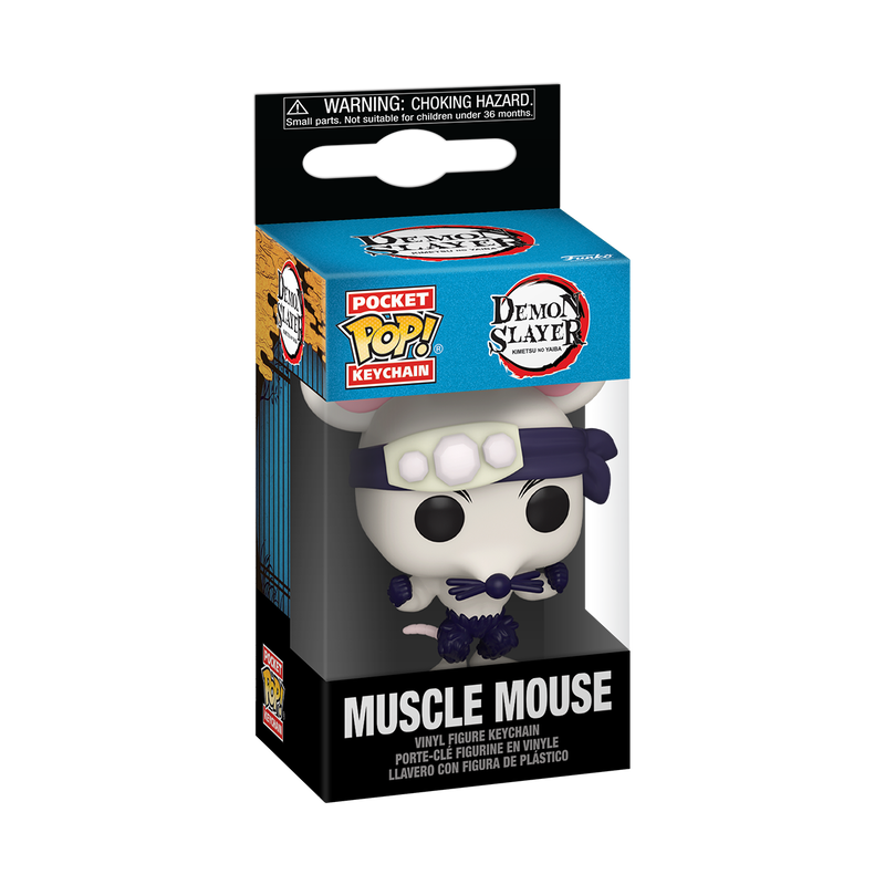 FUNKO POP! Raktų pakabutis: Demon Slayer - Muscle Mouse, 10 cm