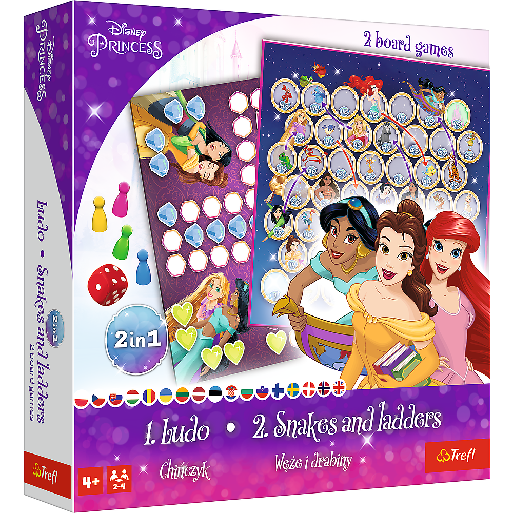 TREFL DISNEY PRINCESS Stalo žaidimas 2 in 1 „Princesės“