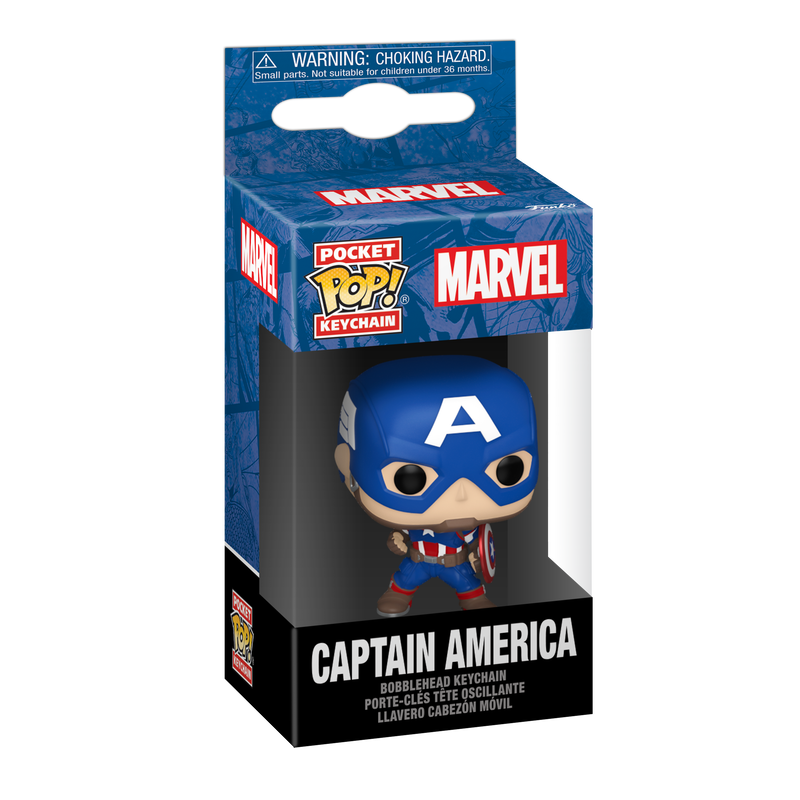 FUNKO POP! Raktų pakabutis: Marvel - Captain America