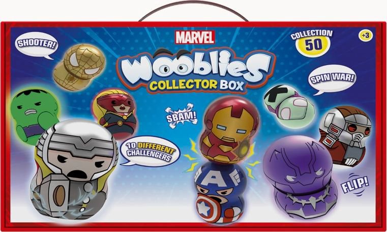 Figure Tm Toys Marvel Wooblies - Collector Box + 4 figures (WBM006)