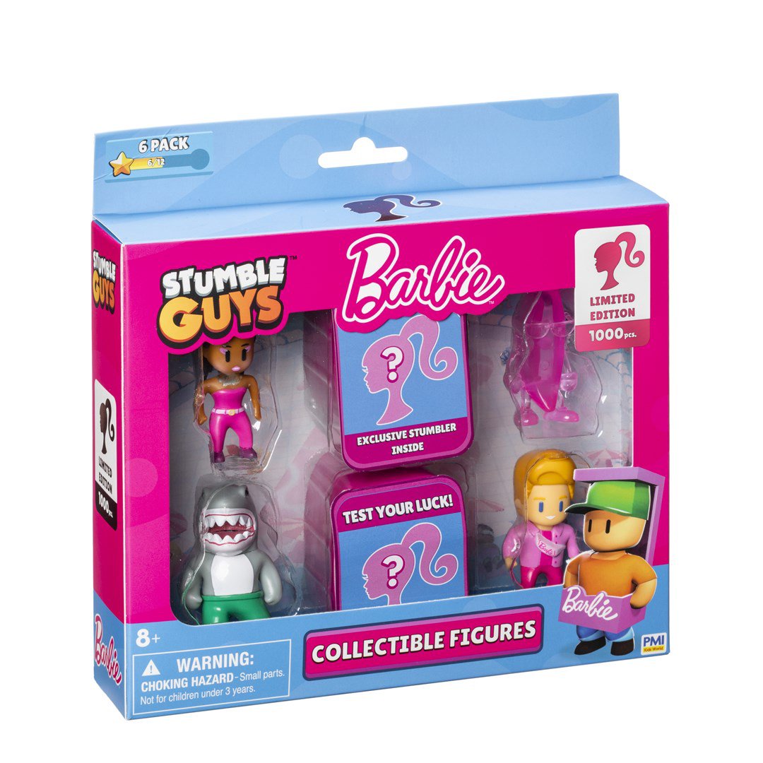 STUMBLE GUYSxBARBIE FIGURES 6 PACK DELUXE BOX VER.B