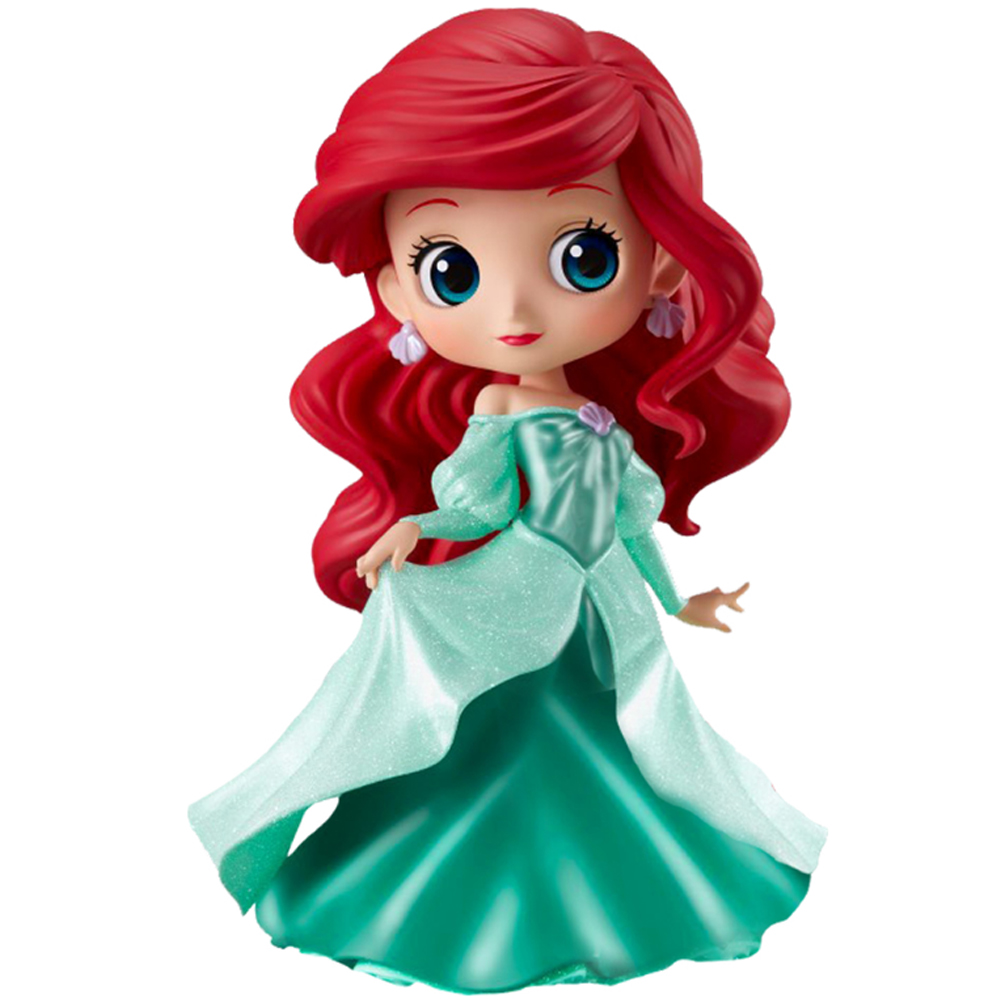 Bandai Banpresto The Little Mermaid - Q Posket Disney Characters Ariel Princess Dress Glitter Line Figure