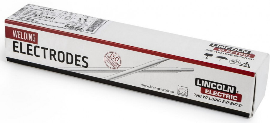 Suvirinimo elektrodas Supra 2,5x350mm 2,1kg, Lincoln Electric