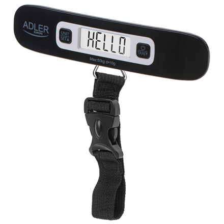 Vonios svarstyklės Adler  Travel Luggage Scale  AD 8190  Maximum weight (capacity) 50 kg  Accura