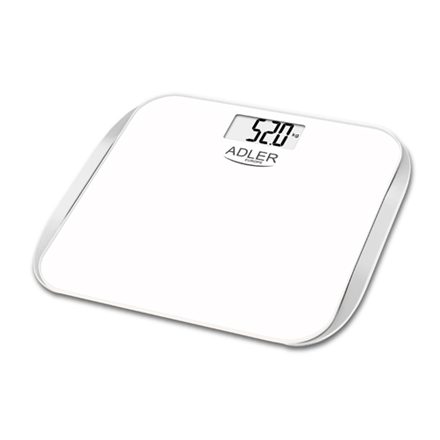 Vonios svarstyklės Adler Bathroom scales AD 8164 Maximum weight (capacity) 180 kg Accuracy 100 g Whi