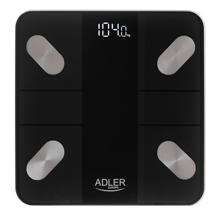 Vonios svarstyklės Adler Smart Bathroom Scale  AD 8186b  Maximum weight (capacity) 180 kg  Accura