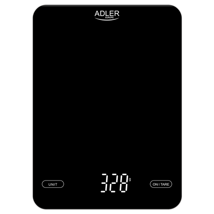 Vonios svarstyklės Adler  Kitchen Scale  AD 3177b  Maximum weight (capacity) 10 kg  Black