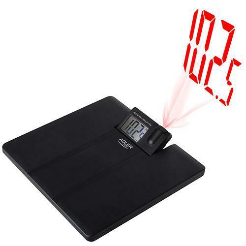 Svarstyklės Adler Bathroom Scale with Projector AD 8182 Maximum weight (capacity) 180 kg Accuracy 100 g Black
