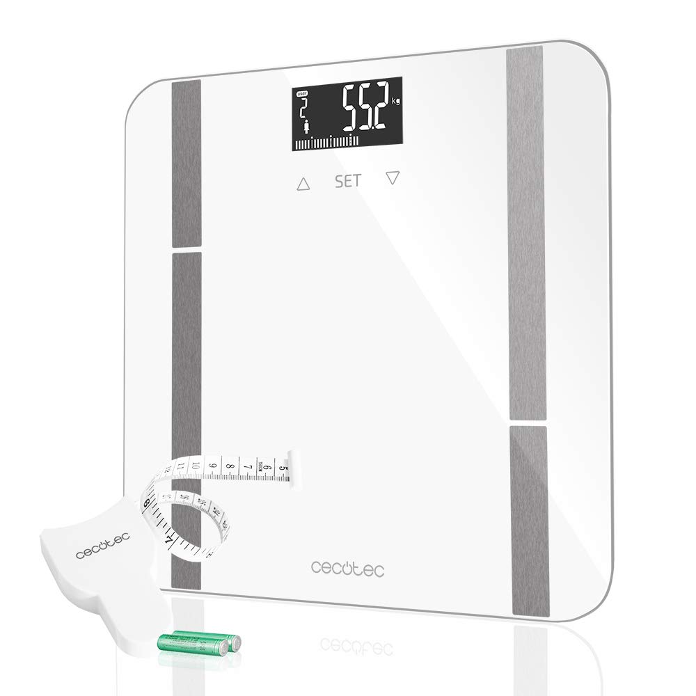 Svarstyklės Cecotec Surface Precision 9400 Full Healthy, maksimalus svoris (talpa) 180 kg, tikslumas 100 g, baltos