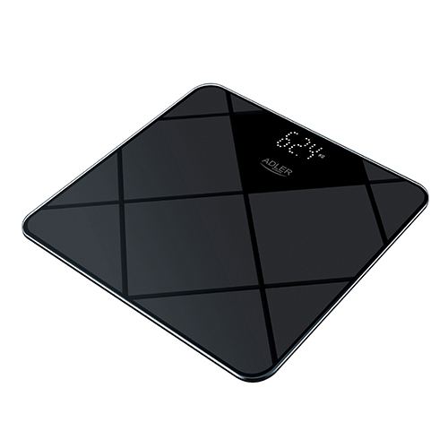 Svarstyklės Adler Bathroom Scale AD 8169 Maximum weight (capacity) 180 kg, Accuracy 100 g, Graphite/Black