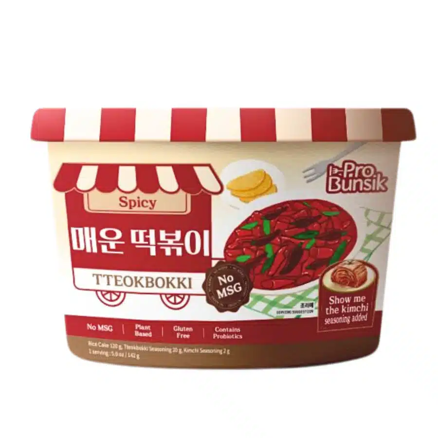Ryžių makaronai indelyje PROBUNSIK Spicy (Aštraus sk.)