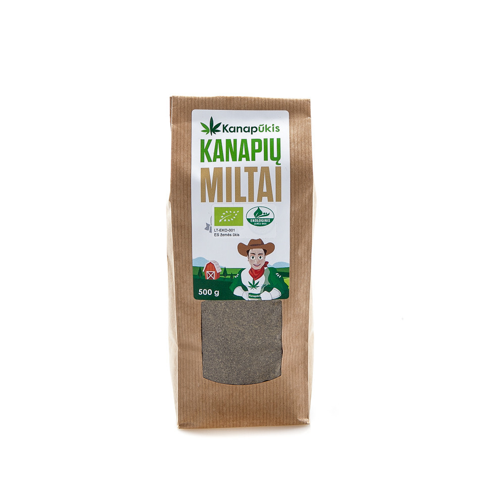 KANAPŪKIS Kanapių sėklų miltai 500 g.