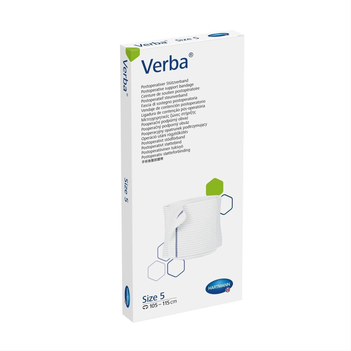 VERBA, pooperacinis palaikomasis diržas, dydis.5 (apimtis 105-115 cm), 1 vnt.