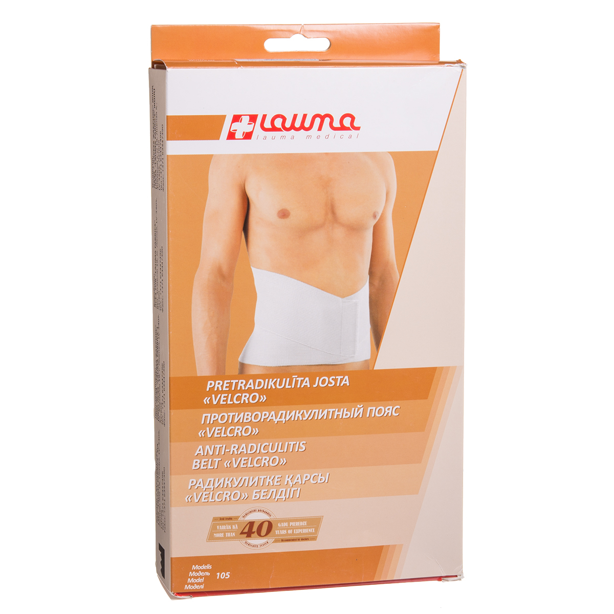 LAUMA VELCRO, elastinė juosta gydyti radikulitą, dydis L, Nr.2